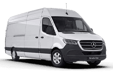4 metre Mercedes Sprinter style van for extra load length